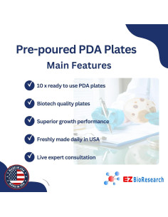 Placas de Agar de Dextrosa de Papa EZ BioResearch - 10 Unidades 2