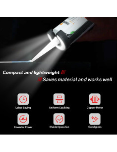 Pistola de Calafateo Inalámbrica Makita 20V con LED 2