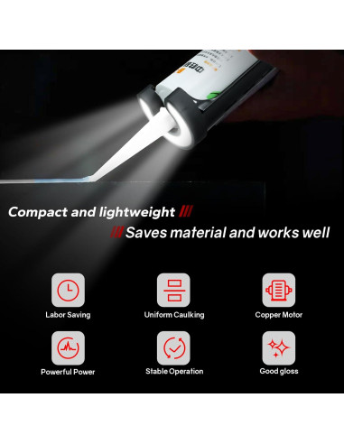 Pistola de Calafateo Inalámbrica Makita 20V con LED