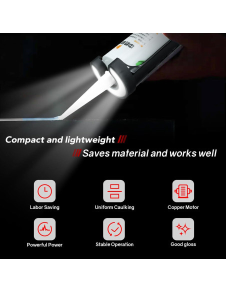 Pistola de Calafateo Inalámbrica Makita 20V con LED