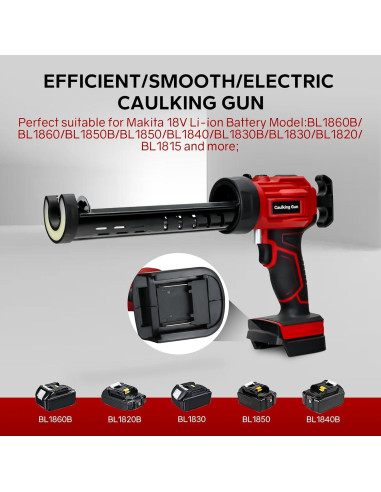 Pistola de Calafateo Inalámbrica Makita 20V con LED