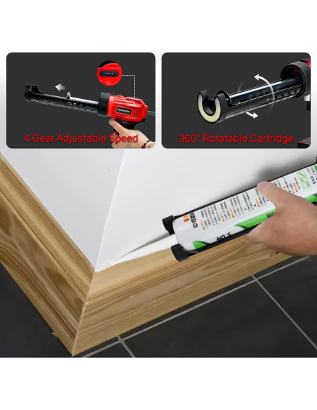 Pistola de Calafateo Inalámbrica Makita 20V con LED