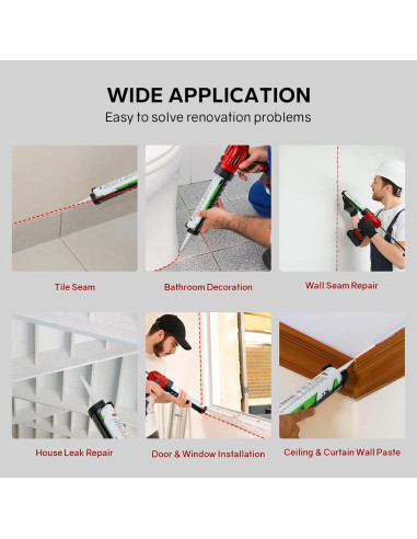 Pistola de Calafateo Inalámbrica Makita 20V con LED