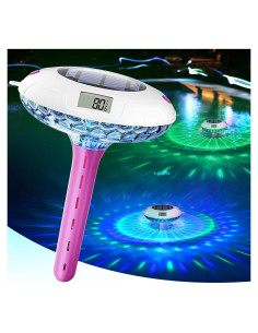 Termómetro de piscina BALDR flotante solar IPX7 RGBW