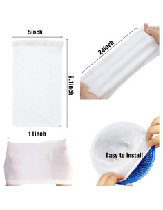 30 Calcetines de Filtro para Skimmer de Piscina YOLAAH 2