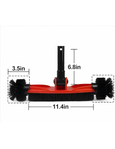 Cabezal de Cepillo de Piscina JSPJSP 40.9 cm Rojo 2