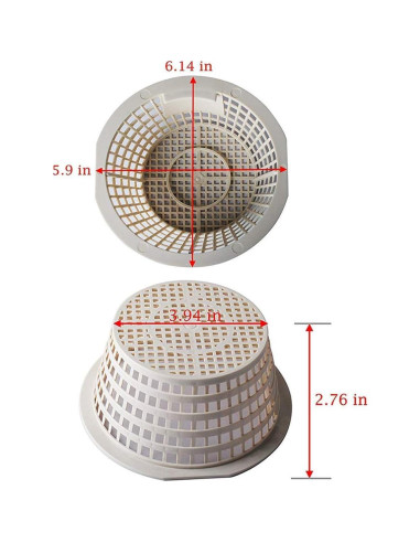 Canasta de Skimmer Podoy ACM88 8928 para Piscina 4 Pcs