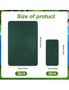 6 Parches Autoadhesivos para Cubierta de Piscina TOYMIS 10x20cm y 20x30cm 2
