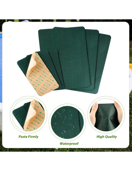 6 Parches Autoadhesivos para Cubierta de Piscina TOYMIS 10x20cm y 20x30cm