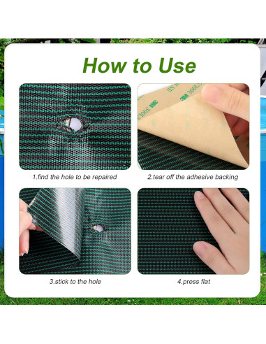 6 Parches Autoadhesivos para Cubierta de Piscina TOYMIS 10x20cm y 20x30cm