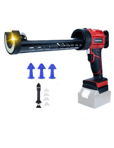 Pistola de Calafateo Inalámbrica HLiePiHa 20V 10oz con Luz LED