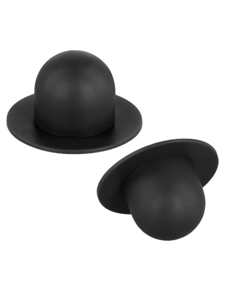 2 Tapones de Reemplazo para Piscina Intex y Coleman PVC Negro