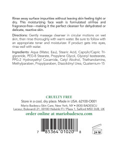 Jabón Crema Limpiador Facial Suave Mario Badescu 473 ml 2