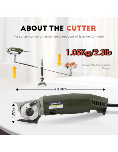 Cortador de Tela Eléctrico CGOLDENWALL CNA 623 20mm