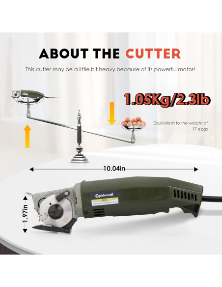 Cortador de Tela Eléctrico CGOLDENWALL CNA 623 20mm