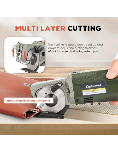 Cortador de Tela Eléctrico CGOLDENWALL CNA 623 20mm
