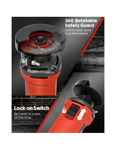 Cortadora Eléctrica SHALL 3" 400W 24000 RPM para Metal