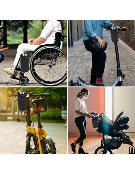 Bolsa Soporte para Botella de Agua Cosmos 40 oz Negra