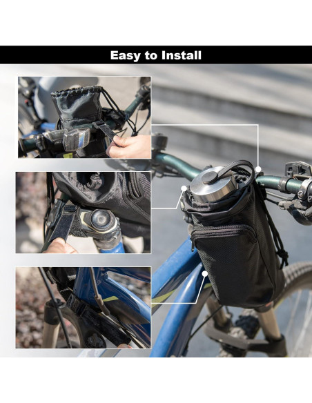 Bolsa Soporte para Botella de Agua Cosmos 40 oz Negra