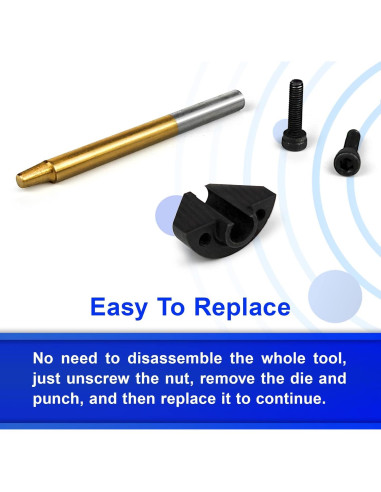 Kit de Punzón y Troquel JOMBULL para Nibbler Eléctrico