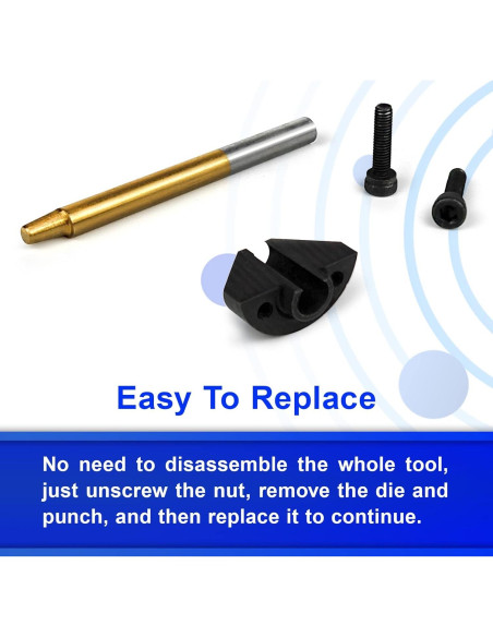 Kit de Punzón y Troquel JOMBULL para Nibbler Eléctrico