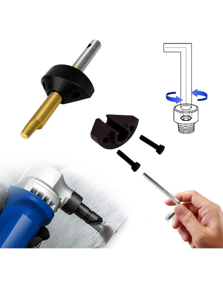 Kit de Punzón y Troquel JOMBULL para Nibbler Eléctrico