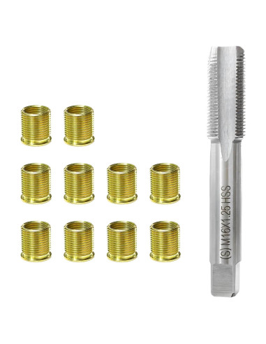 Kit de Reparación de Roscas de Bujía JNXIJ M14x1.25 11 PCS