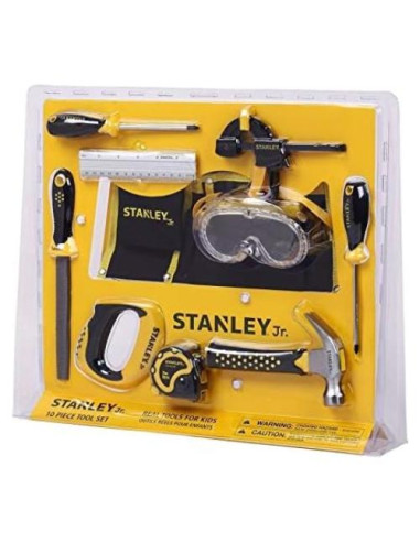 Juego de Herramientas para Niños Stanley Jr. 10 Piezas
