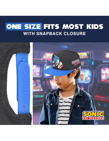 Gorra de béisbol ajustable Sonic the Hedgehog para niños