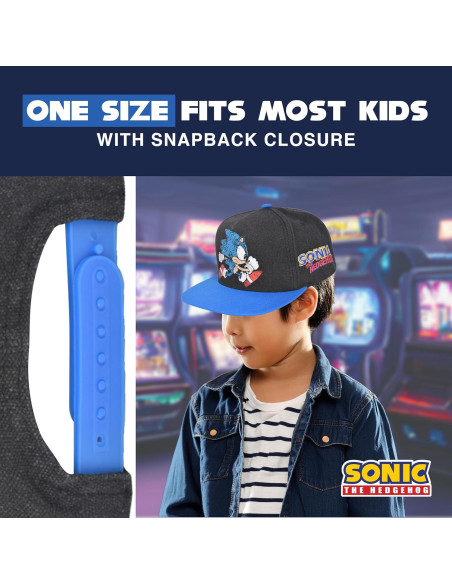 Gorra de béisbol ajustable Sonic the Hedgehog para niños