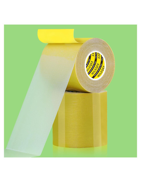 Cinta Doble Cara MILEQEE 8.1cm x 10m - Paquete de 2
