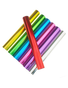 7 Bastones de Relevo de Aluminio Zelerdo 30 cm - Colores Variados 2