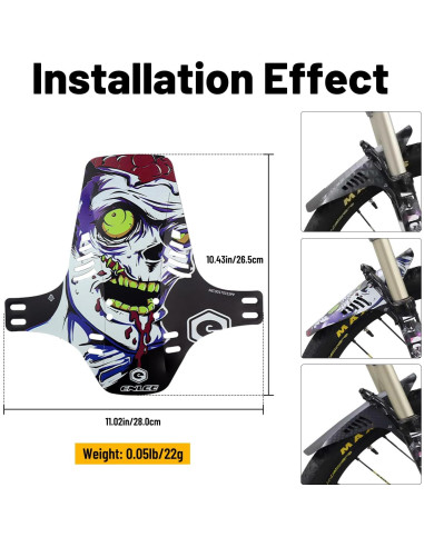 Guardabarros MTB ENLEE Delantero y Trasero 20-29" Ligero