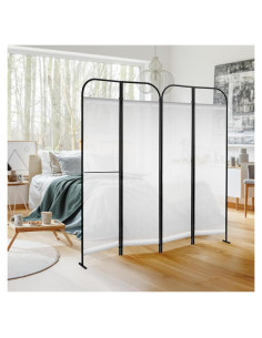 Divisor de Habitaciones DECOLAB 4 Paneles Ajustable 172.7x180.3 cm