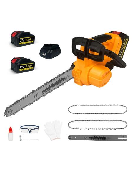 Sierra de Cadena Eléctrica Inalámbrica L1NXIXI 30,48 cm 2 Baterías