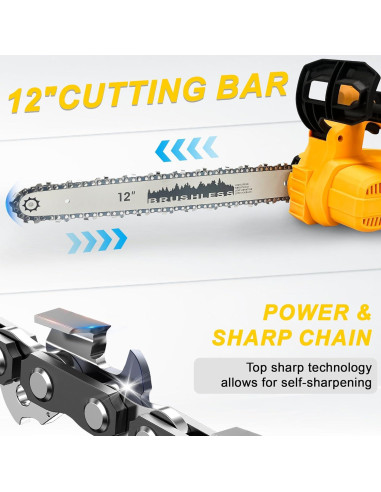 Sierra de Cadena Eléctrica Inalámbrica L1NXIXI 30,48 cm 2 Baterías