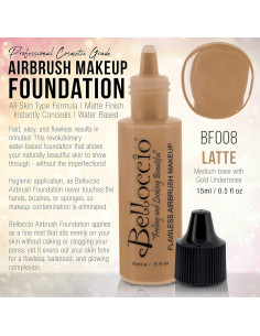 Base de Maquillaje en Aerógrafo Belloccio 15ml Latte Medio 2