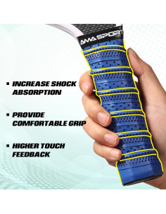 Cinta de Agarre Antideslizante AMA SPORT para Palas de Pickleball - Paquete de 2 2