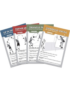 Mazo de Cartas de Ejercicios Voleibol CoachDeck 52 Ejercicios 2