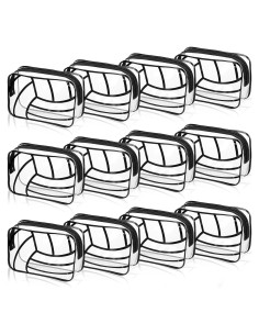 12 Bolsas de Regalo Voleibol Reginary PVC Transparentes 18x11 cm