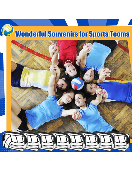 12 Bolsas de Regalo Voleibol Reginary PVC Transparentes 18x11 cm
