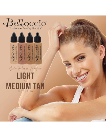 Base de Maquillaje en Aerógrafo Belloccio 15ml Latte Medio