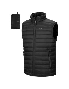 Chaleco Acolchado Ligero 33,000ft para Hombres - Negro - Grande