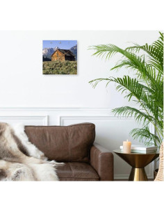 Reloj de Pared 3dRose 33x33 cm Montañas Sawtooth 2