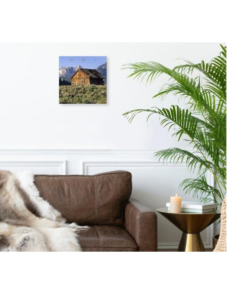 Reloj de Pared 3dRose 33x33 cm Montañas Sawtooth