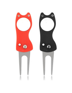 2 Herramientas de Reparación de Divots de Golf XIHIRCD Plegables