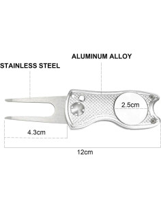 Herramientas de Reparación de Divots de Golf Eshan GDT-28U 2 Pcs 2