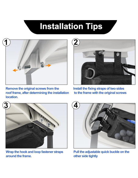 Bolsa de Almacenamiento de Techo PGmoon para Carro de Golf