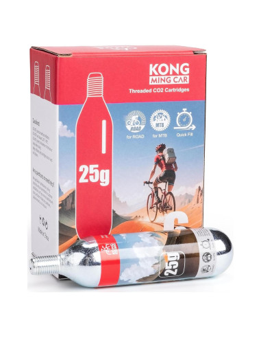 Cartuchos de CO2 KONG MING CAR 25g - Paquete de 6 unidades