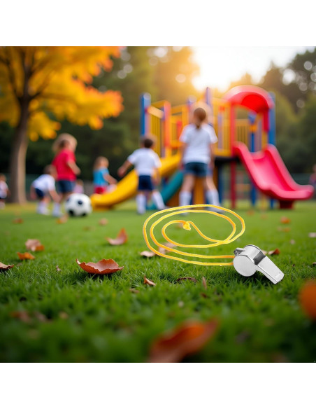 Silbato de Acero Inoxidable Galyacht Amarillo con Cordón